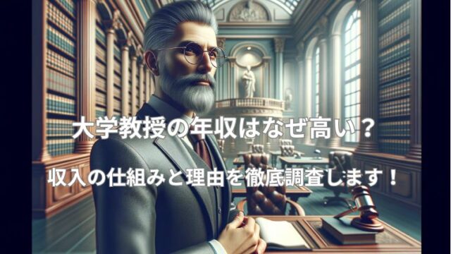 大学教授の年収はなぜ高い？収入の仕組みと理由を徹底調査！